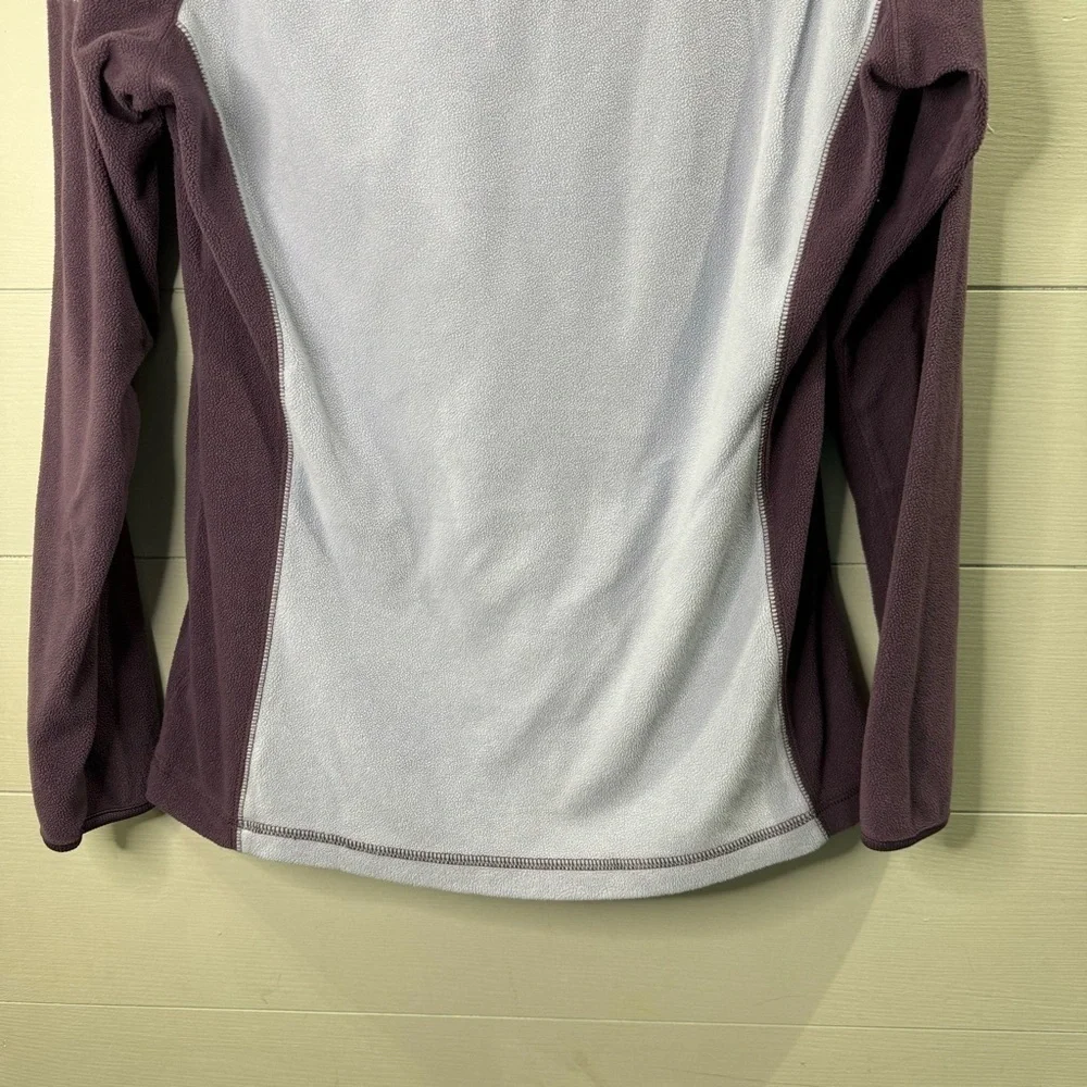 Columbia | Women’s Quarter Zip Purple Colorblock Lightweight Sweater Size Medium